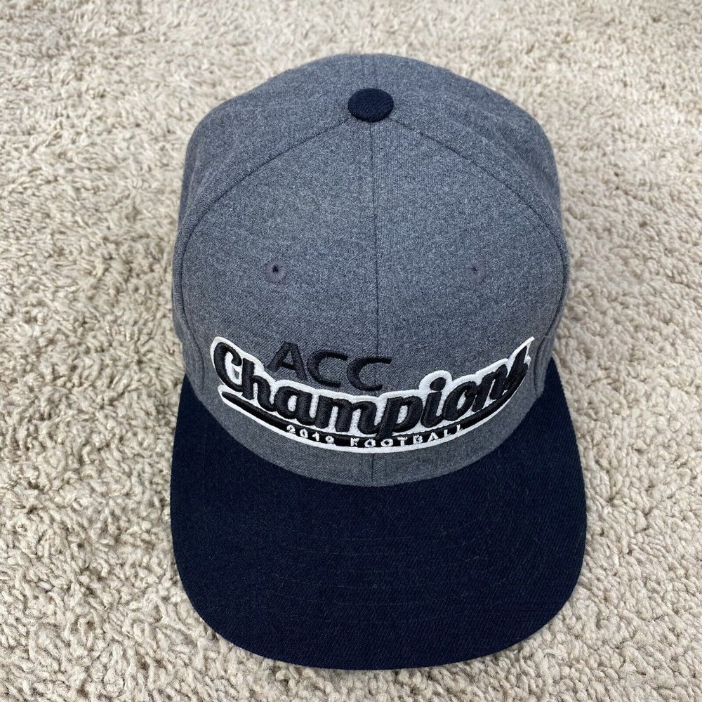 TOW FSU Seminoles 2012 ACC Football Champs Snapback Hat Gray Black Trucker Cap - Picture 5 of 8